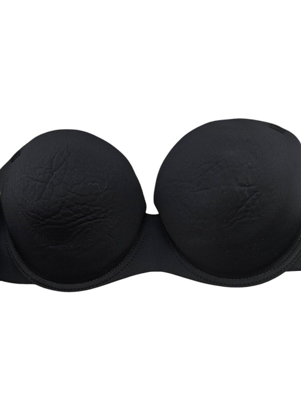 Vintage Y2K MArilyn Monroe Womens Sz 36C Strapless Bra Solid Black Lightly Lined